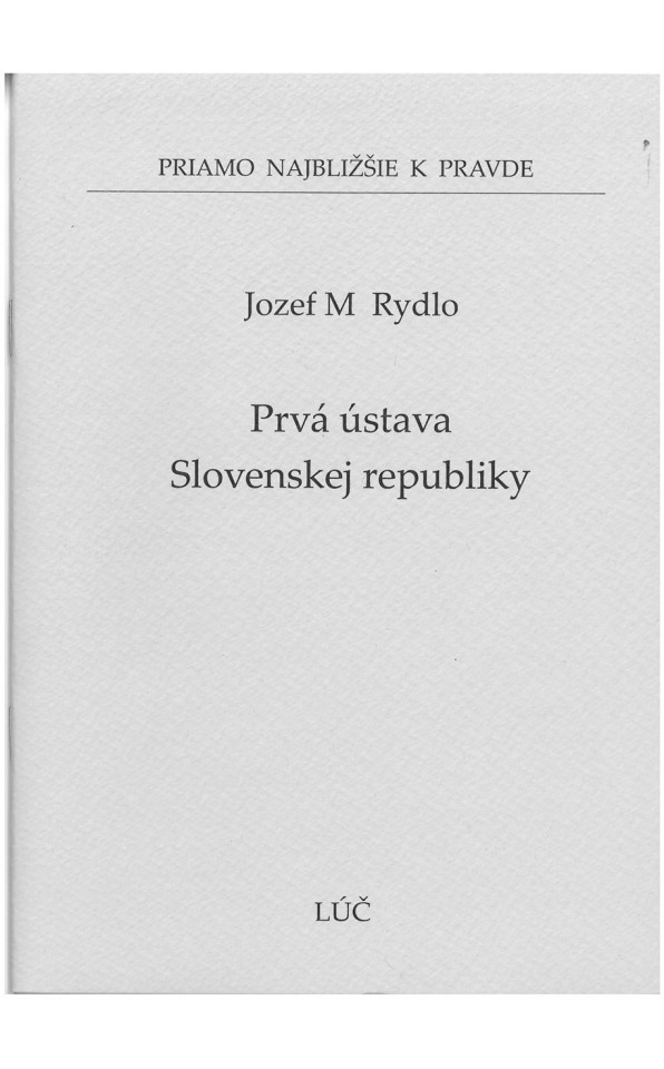 Prvá ústava Slovenskej republiky
