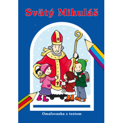 Svätý Mikuláš omaľovanka s textom