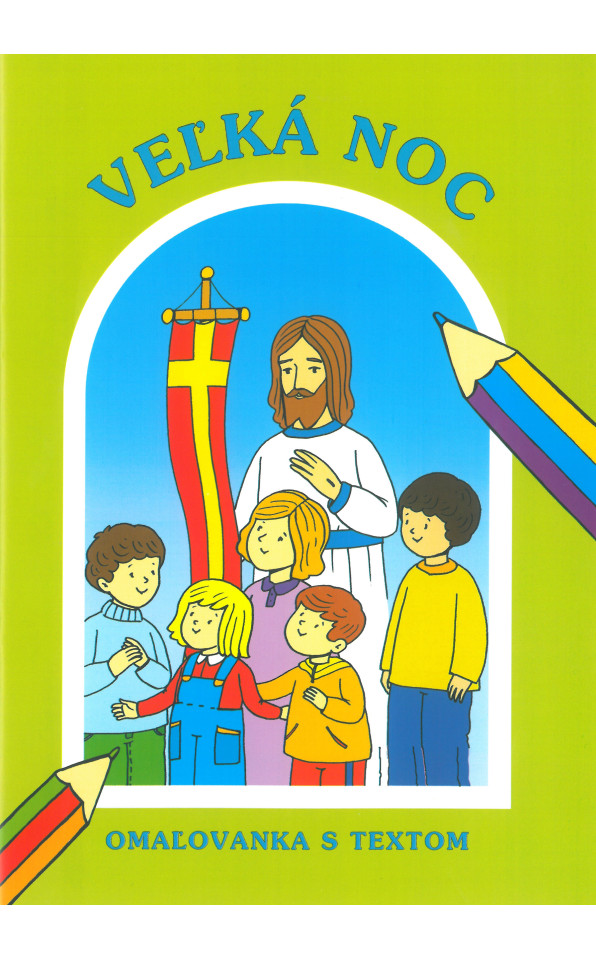 Veľká Noc omaľovanka s textom