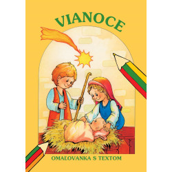 Vianoce omalovanka s textom