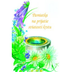 Pamiatka na prijatie sviatosti krstu